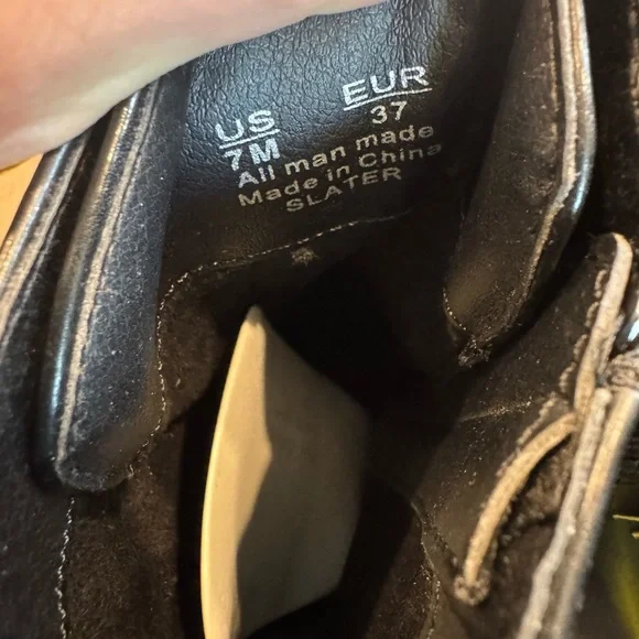 Circus NY by Sam Edelman Black Slater Lace Up Wedge Heel Boots - Picture 5 of 8